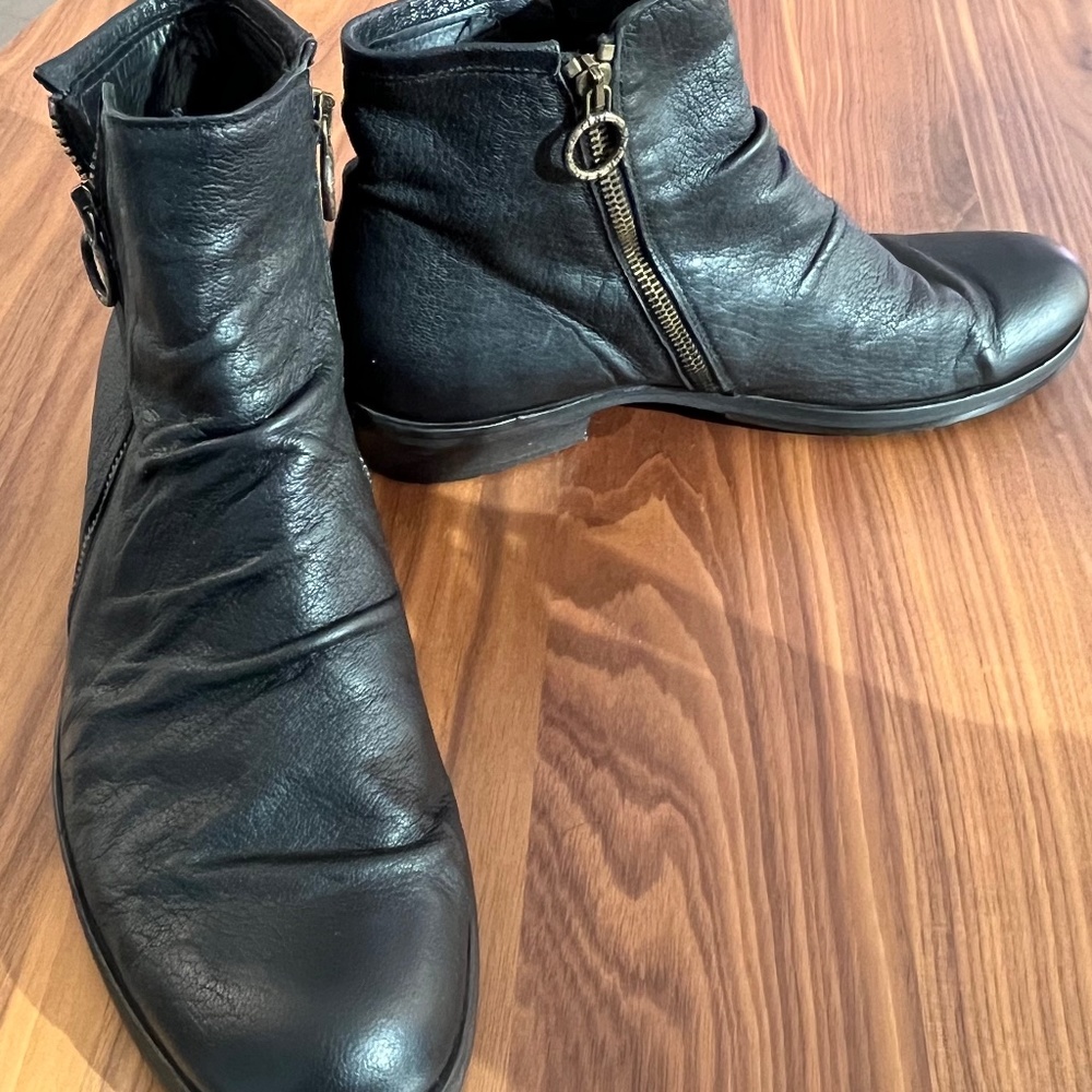 Fiorentini + Baker Black Leather Boots